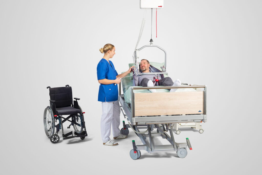 Molift Air Tilt_user in bed